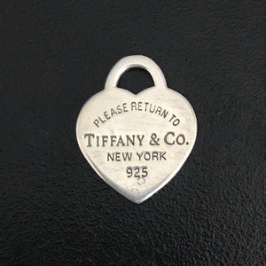 Tiffany and co. Sterling silver heart tag charm
